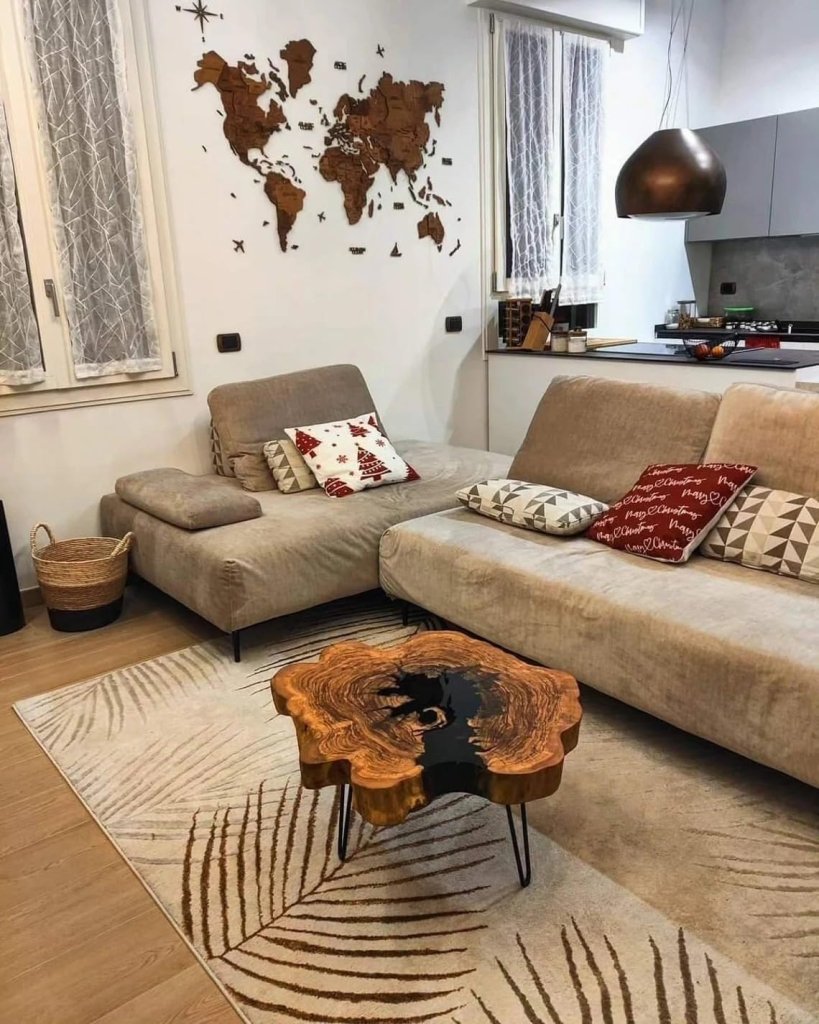 personalized - jet - black - round - epoxy - resin - coffee - table - dining - table - kitchen - table - patio - table - console - table - living - room - table - central - table - side - table - resinhomefurniture
