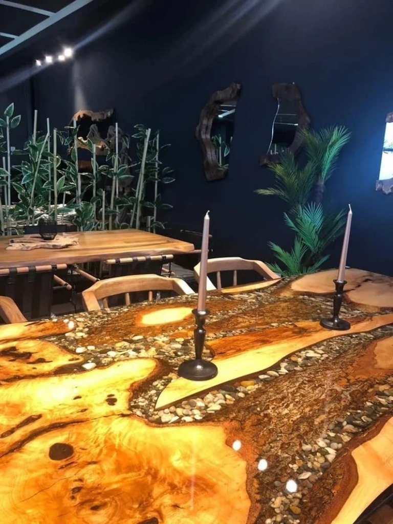 Personalized Large EPOXY Table, Resin Dining Table for 2, 4, 6, 8 River Dining Table Top, Wood Epoxy Coffee Table Top, Living Room Table - resinhomefurniture