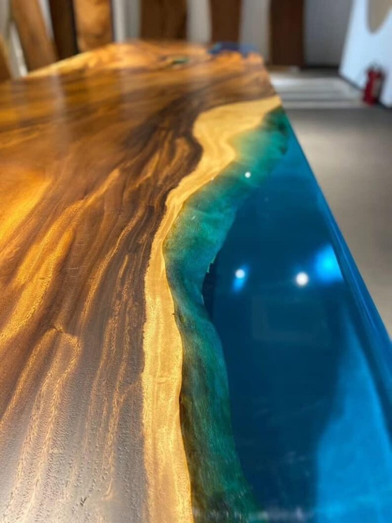 Personalized LARGE EPOXY TABLE, Resin Dining Table For 2 , 4 , 6, 8 River Dining Table Top, Wood Epoxy Coffee Table Top, Living Room Table - resinhomefurniture