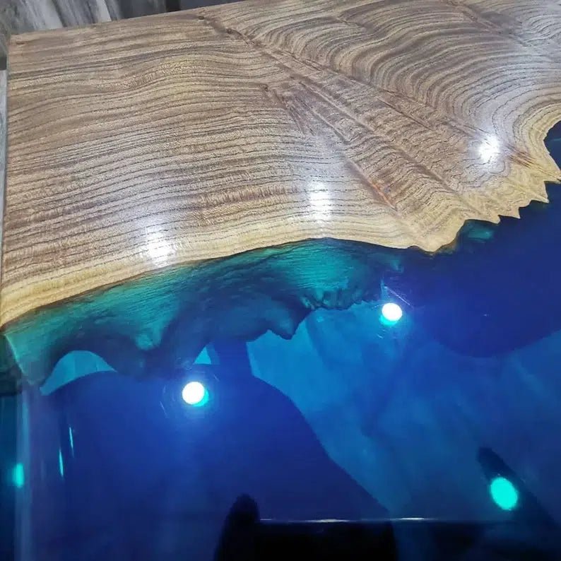 Personalized LARGE EPOXY TABLE, Resin Dining Table For 2 , 4 , 6, 8 River Dining Table Top, Wood Epoxy Coffee Table Top, Living Room Table - resinhomefurniture