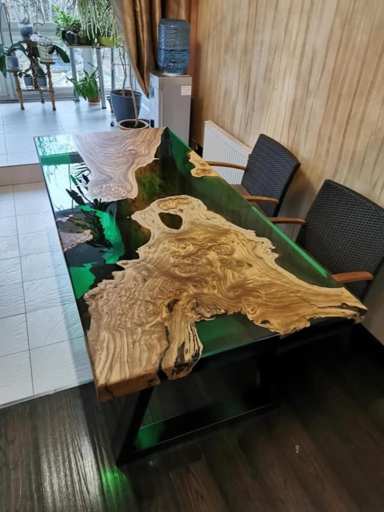 Personalized Large EPOXY Table, Resin Dining Table for 2, 4, 6, 8 River Dining Table Top, Wood Epoxy Coffee Table Top, Living Room Table - resinhomefurniture