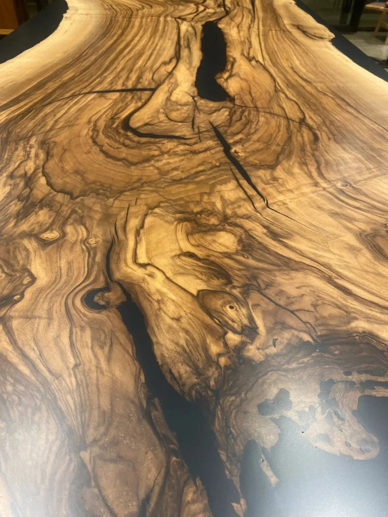 Personalized LARGE EPOXY TABLE, Resin Dining Table For 2 , 4 , 6, 8 River Dining Table Top, Wood Epoxy Coffee Table Top, Living Room Table - resinhomefurniture