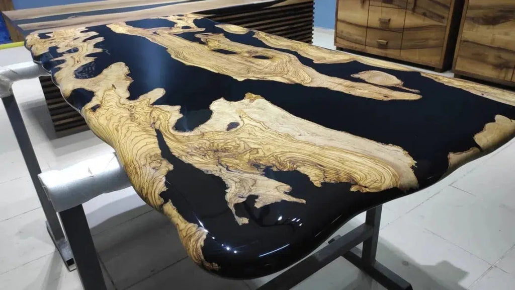 Personalized LARGE EPOXY TABLE, Resin Dining Table For 2 , 4 , 6, 8 River Dining Table Top, Wood Epoxy Coffee Table Top, Living Room Table - resinhomefurniture