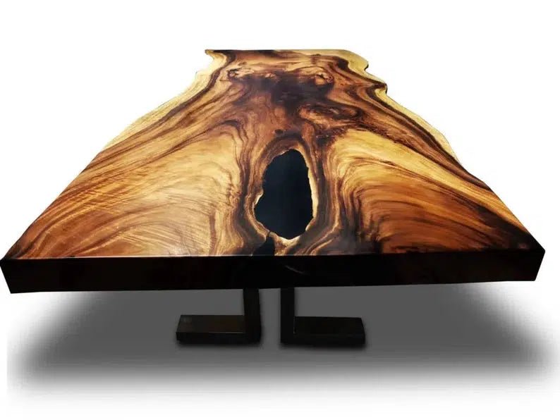 Personalized LARGE EPOXY TABLE, Resin Dining Table For 2 , 4 , 6, 8 River Dining Table Top, Wood Epoxy Coffee Table Top, Living Room Table - resinhomefurniture