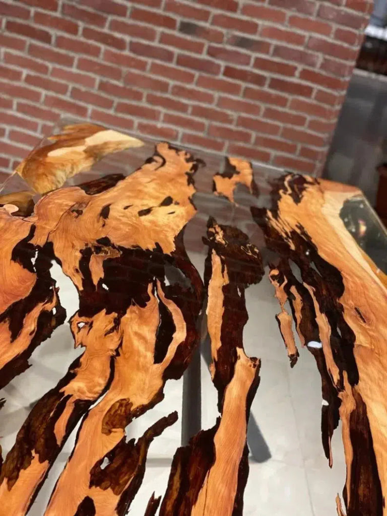 Personalized LARGE EPOXY TABLE, Resin Dining Table For 2 , 4 , 6, 8 River Dining Table Top, Wood Epoxy Coffee Table Top, Living Room Table - resinhomefurniture
