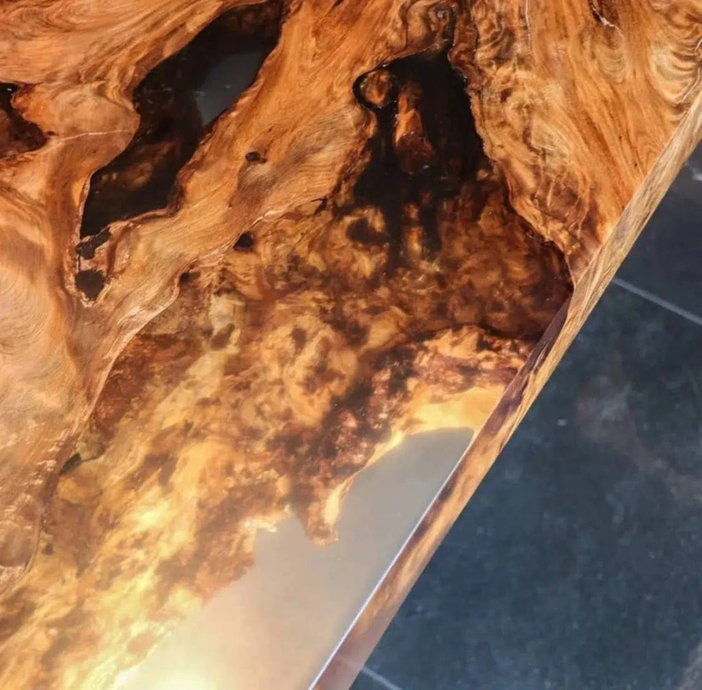 Personalized LARGE EPOXY TABLE, Resin Dining Table For 2 , 4 , 6, 8 River Dining Table Top, Wood Epoxy Coffee Table Top, Living Room Table - resinhomefurniture