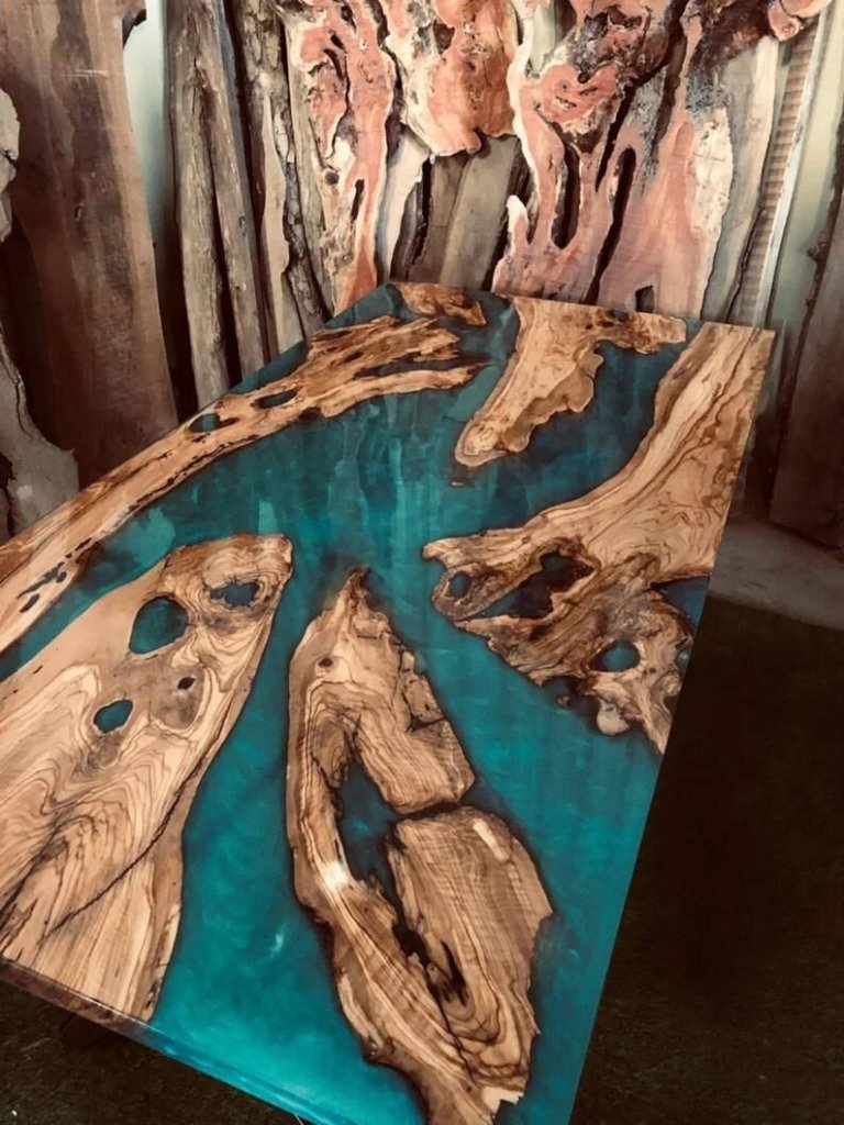 Personalized LARGE EPOXY TABLE, Resin Dining Table For 2 , 4 , 6, 8 River Dining Table Top, Wood Epoxy Coffee Table Top, Living Room Table - resinhomefurniture