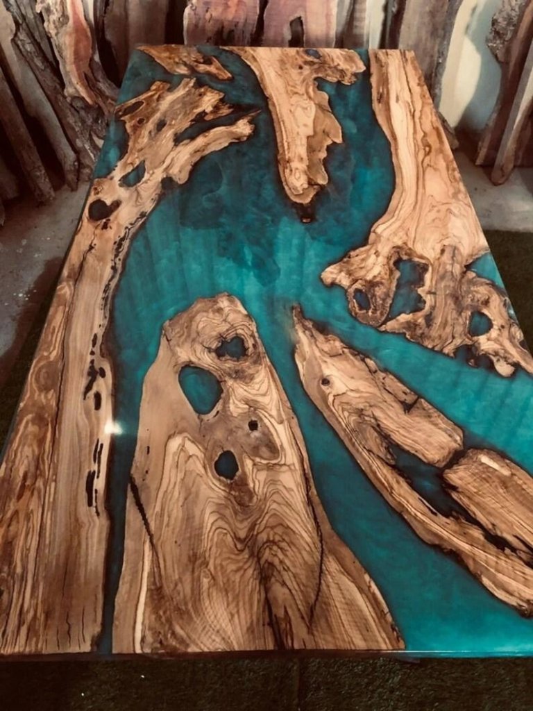 Personalized LARGE EPOXY TABLE, Resin Dining Table For 2 , 4 , 6, 8 River Dining Table Top, Wood Epoxy Coffee Table Top, Living Room Table - resinhomefurniture
