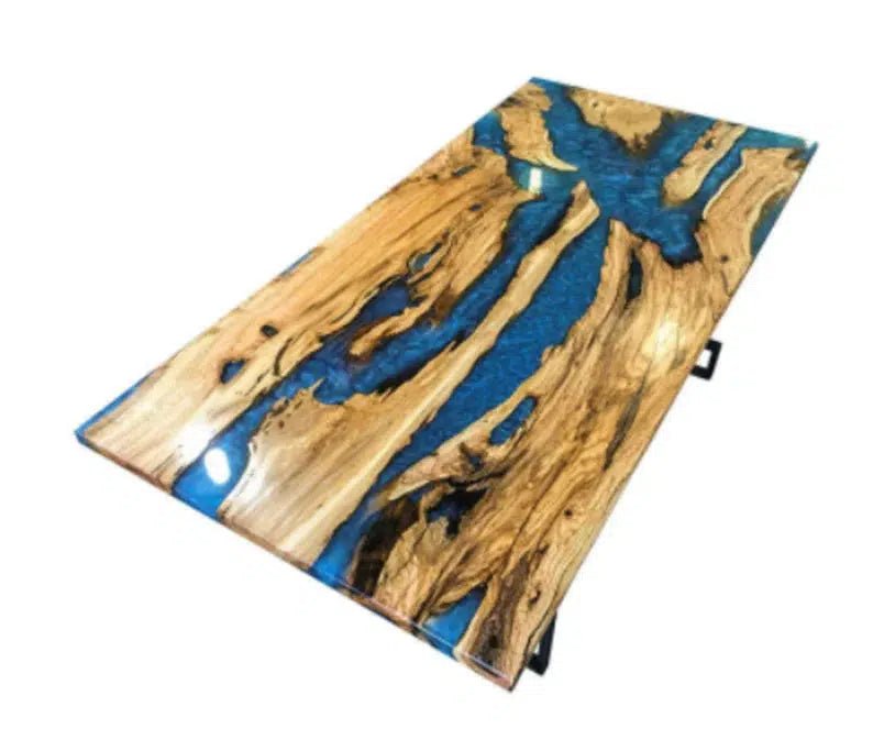 Personalized LARGE EPOXY TABLE, Resin Dining Table For 2 , 4 , 6, 8 River Dining Table Top, Wood Epoxy Coffee Table Top, Living Room Table - resinhomefurniture