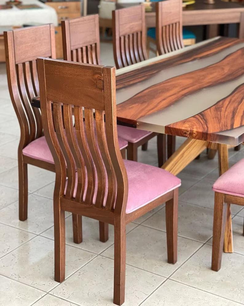 Personalized LARGE EPOXY TABLE, Resin Dining Table For 2 , 4 , 6, 8 River Dining Table Top, Wood Epoxy Coffee Table Top, Living Room Table - resinhomefurniture
