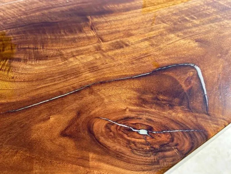 Personalized LARGE EPOXY TABLE, Resin Dining Table For 2 , 4 , 6, 8 River Dining Table Top, Wood Epoxy Coffee Table Top, Living Room Table Top - resinhomefurniture