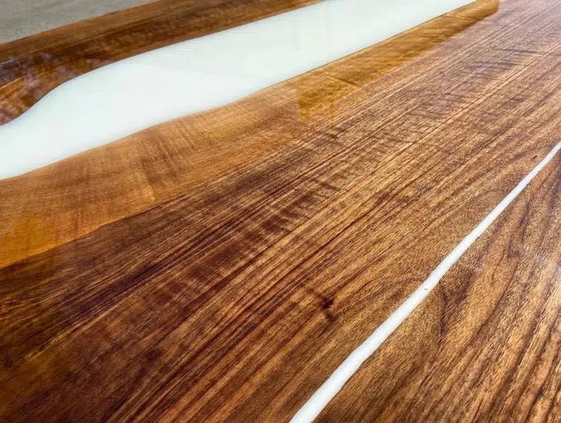 Personalized LARGE EPOXY TABLE, Resin Dining Table For 2 , 4 , 6, 8 River Dining Table Top, Wood Epoxy Coffee Table Top, Living Room Table Top - resinhomefurniture