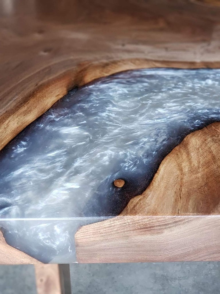 Personalized LARGE EPOXY TABLE, Resin Dining Table For 2 , 4 , 6, 8 River Dining Table Top, Wood Epoxy Coffee Table Top, Living Room Table Top - resinhomefurniture