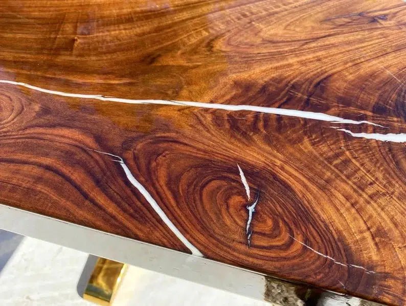 Personalized LARGE EPOXY TABLE, Resin Dining Table For 2 , 4 , 6, 8 River Dining Table Top, Wood Epoxy Coffee Table Top, Living Room Table Top - resinhomefurniture