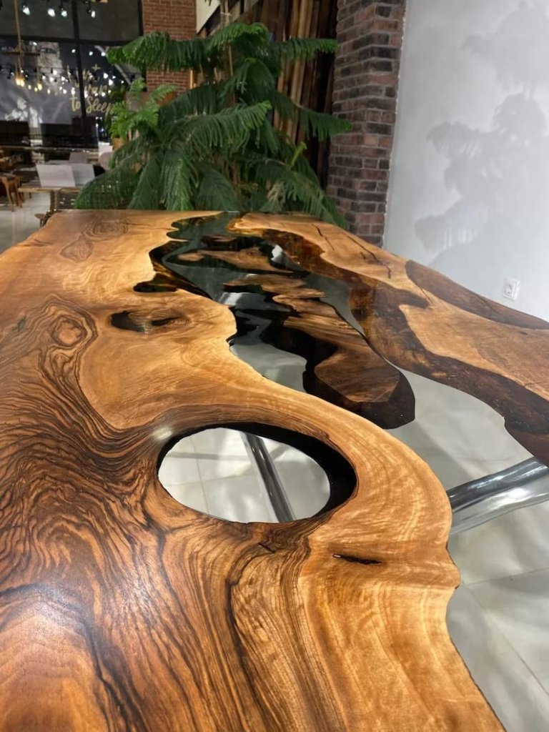 Personalized Large Fully Customised EPOXY Table, Resin River Dining Table Top for 2, 4, 6, 8, Wood Epoxy Coffee Table Top, Living Room Table Top - resinhomefurniture