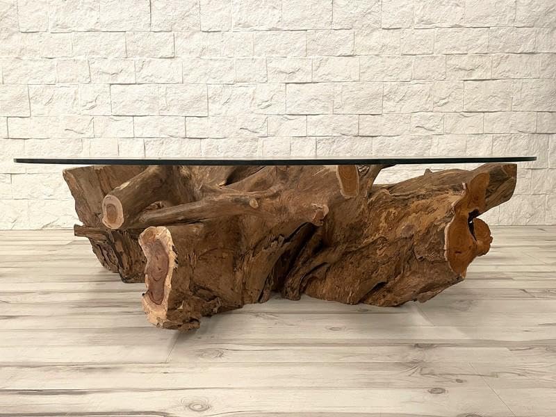 Personalized Premium Live Edge Wooden Log Special Design for Round Coffee Table Living Room Table Epoxy Table Resin Table Home Decor Side/End Table Patio Table (Without Glass) - resinhomefurniture