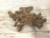 Personalized Premium Live Edge Wooden Log Special Design for Round Coffee Table Living Room Table Epoxy Table Resin Table Home Decor Side/End Table Patio Table (Without Glass) - resinhomefurniture