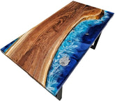 Premium Ocean Star War Epoxy Resin Dining Table Hallway Table Living Room Table Entry Way Table End Table Office Table Study Table Console Table Home Décor (With Stand) - resinhomefurniture