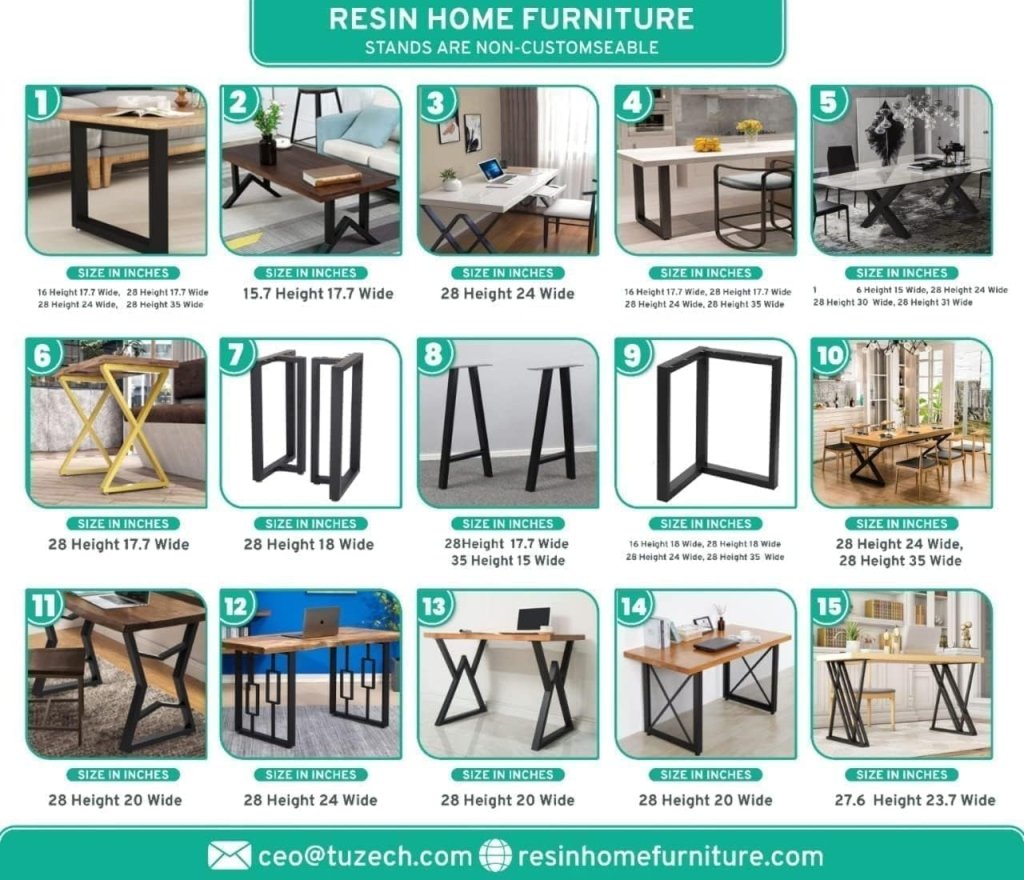 Premium Unique Custom Made Elegant Poker Card Resin Table Gamer Table Kitchen Table Living Room Table Console Table Office Table Home Décor (With Stand) - resinhomefurniture