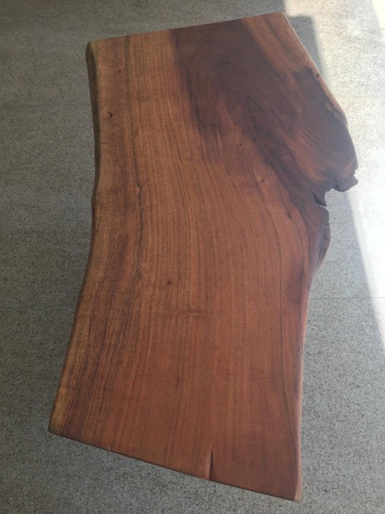 Rustic Modern Live Edge Dining Table Coffee Table Kitchen Table Living Room Table Poker Table Bar Counter Table Conference Table End Table Console Table (43 x 22 Inches) - resinhomefurniture