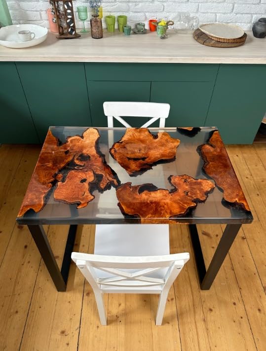 subtle - look - transparent - epoxy - resin - dining - table - acacia - wood - coffee - table - live - edge - table - living - room - table - console - table - patio - table - kitchen - table - side - table - resinhomefurniture