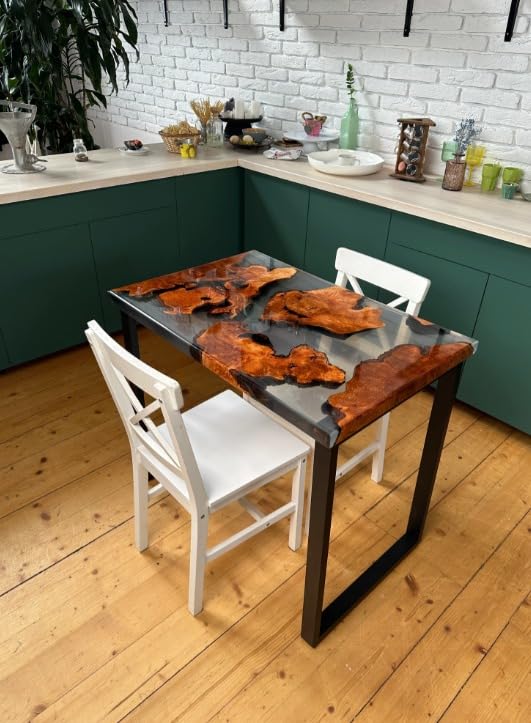 subtle - look - transparent - epoxy - resin - dining - table - acacia - wood - coffee - table - live - edge - table - living - room - table - console - table - patio - table - kitchen - table - side - table - resinhomefurniture