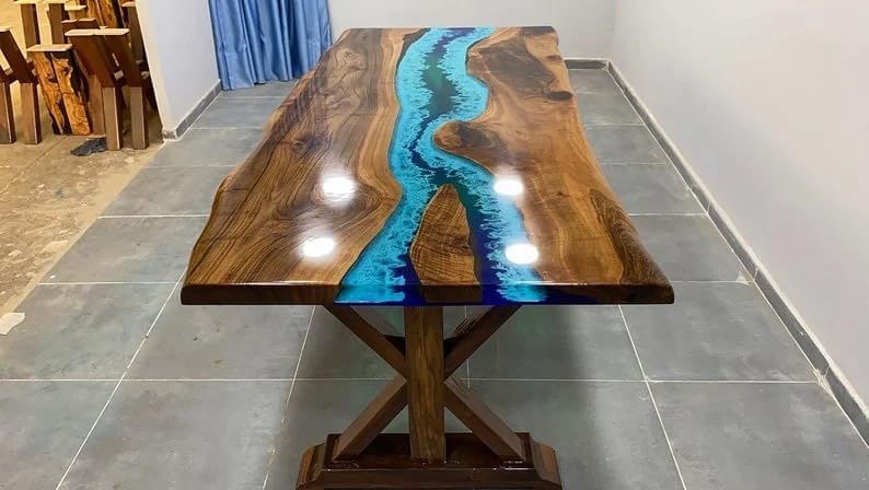 turquoise-blue-epoxy-resin-dining-table-living-room-table-patio