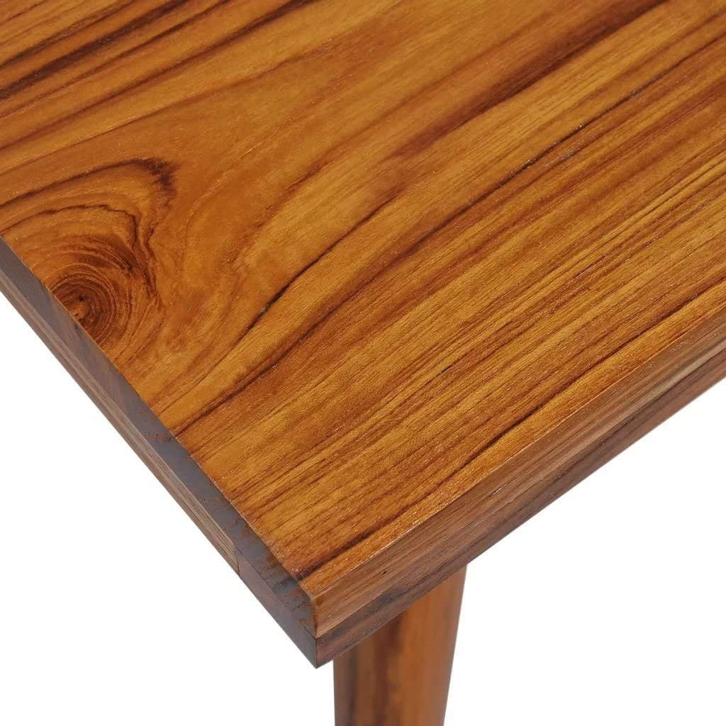 TUZECH Coffee Table Teak Wood Resin End Side Table for Home Office Living Room Home Furniture Decor (39.4x19.7x15.7) - resinhomefurniture