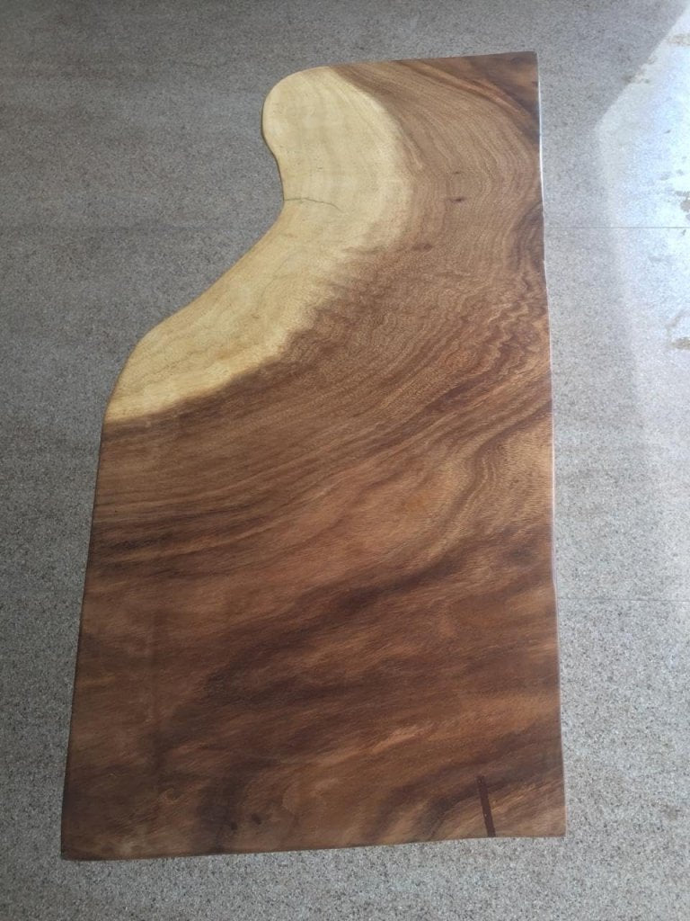 TUZECH Custom Natural Live Edge Dining Table Kitchen Table Conference Table Patio Table bar Counter Table Coffee Table Living Room Table Console Table End/Side Table (40 x 20 Inches) - resinhomefurniture