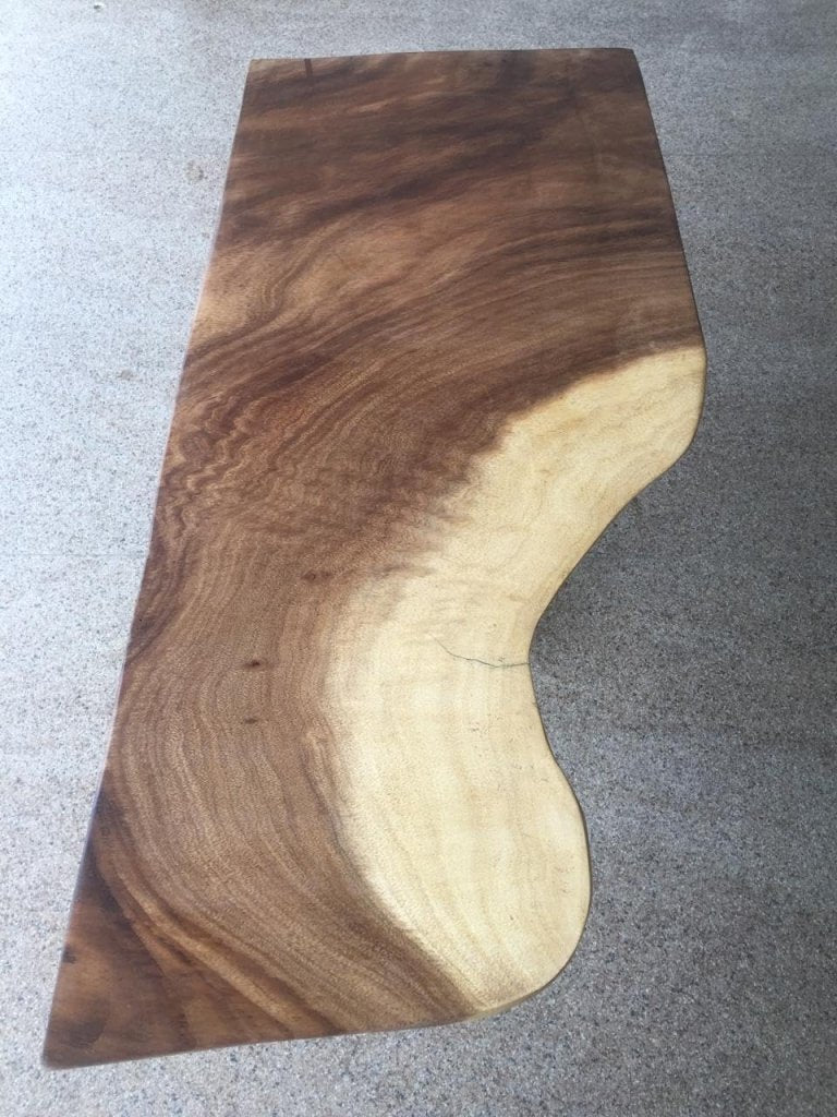 TUZECH Custom Natural Live Edge Dining Table Kitchen Table Conference Table Patio Table bar Counter Table Coffee Table Living Room Table Console Table End/Side Table (40 x 20 Inches) - resinhomefurniture