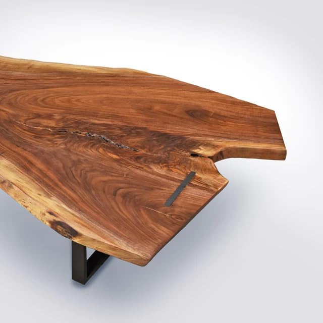 TUZECH Custom Natural Wood Live Edge Dining Table Wooden Dining Table Coffee Table Bar Counter Living Room Table Wall Art Side/End Table Conference Table Home Décor - resinhomefurniture
