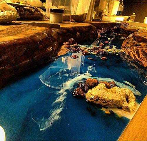 TUZECH Epoxy Resin Realistic River Table, Epoxy Resin River Table, Epoxy Resin River Dining Table, Ocean Table, Epoxy Resin Ocean Table, Ocean - resinhomefurniture