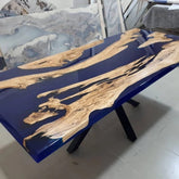 Tuzech Epoxy Table Top Fully Customised Resin River Table Indoor Outdoor Coffee Table Top Wooden Dining Table - resinhomefurniture