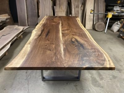 TUZECH Houston Live Edge Solid Wood Coffee Table Living Room Table Dining Table Console Table Patio Table Kitchen Table Centre Table Bar Counter Table Side Table Home Décor - resinhomefurniture