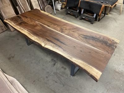 TUZECH Houston Live Edge Solid Wood Coffee Table Living Room Table Dining Table Console Table Patio Table Kitchen Table Centre Table Bar Counter Table Side Table Home Décor - resinhomefurniture