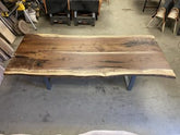 TUZECH Houston Live Edge Solid Wood Coffee Table Living Room Table Dining Table Console Table Patio Table Kitchen Table Centre Table Bar Counter Table Side Table Home Décor - resinhomefurniture
