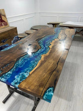 TUZECH Unique Special Pattern Resin River Flow Epoxy Dining Table Living Room Table Coffee Table Kitchen Table Home Office Table Console Table Patio Table Home Décor - resinhomefurniture