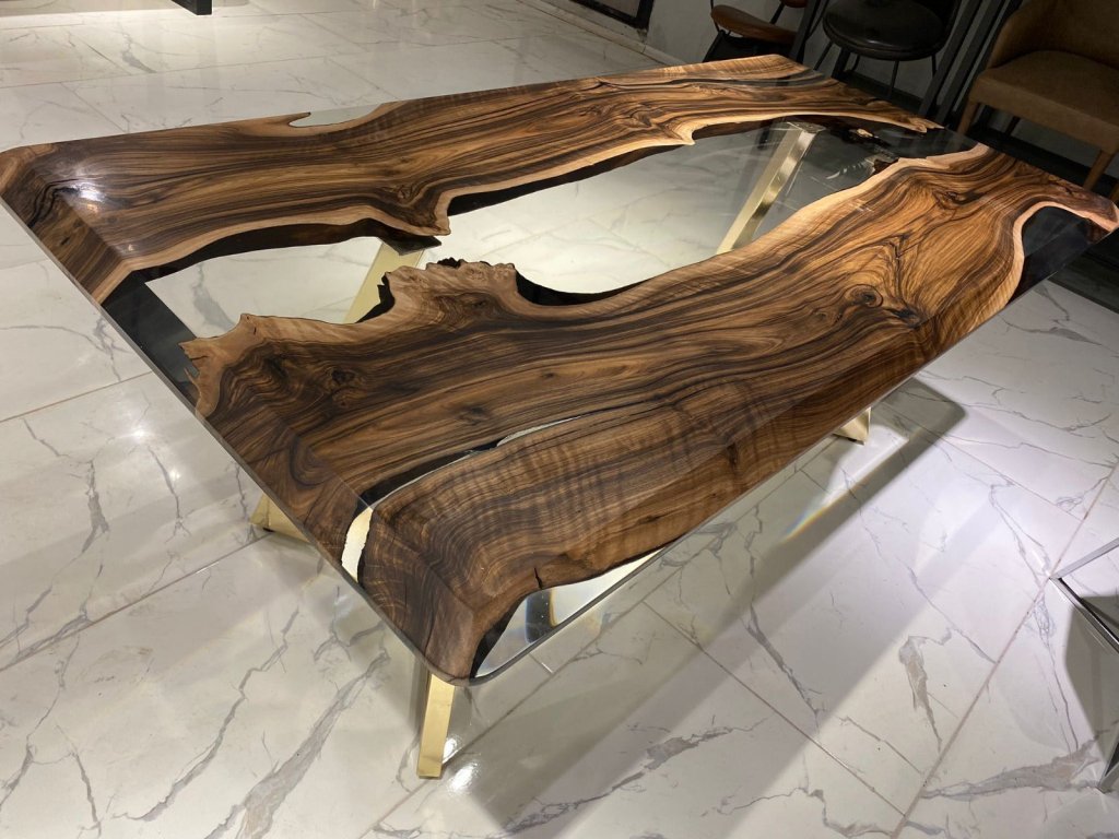 ultra - clear - transparent - epoxy - resin - dining - table - coffee - table - hallway - table - meeting - table - living - room - table - conference - table - bar - counter - table - home - decor - resinhomefurniture