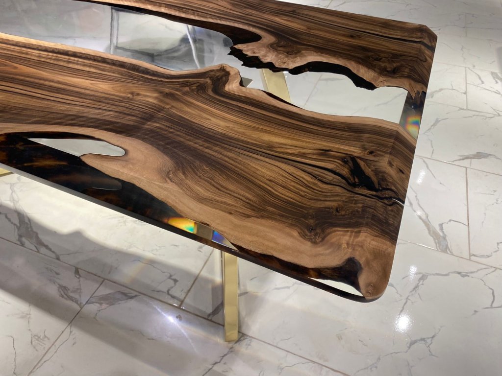 ultra - clear - transparent - epoxy - resin - dining - table - coffee - table - hallway - table - meeting - table - living - room - table - conference - table - bar - counter - table - home - decor - resinhomefurniture