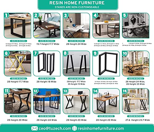 ultra - clear - transparent - epoxy - resin - dining - table - coffee - table - hallway - table - meeting - table - living - room - table - conference - table - bar - counter - table - home - decor - resinhomefurniture
