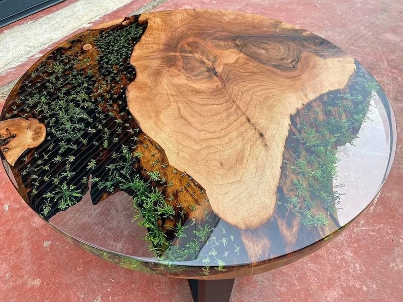 unique - large - indoor - epoxy - resin - coffee - table - living - room - table - wooden - plant - floral - look - table - for - 2 - 4 - 6 - 8 - epoxy - table - conference - table - side - end - table - patio - table - resinhomefurniture