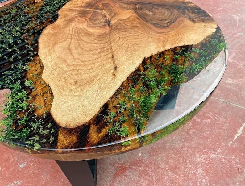 unique - large - indoor - epoxy - resin - coffee - table - living - room - table - wooden - plant - floral - look - table - for - 2 - 4 - 6 - 8 - epoxy - table - conference - table - side - end - table - patio - table - resinhomefurniture