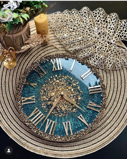 Resin Wall Clock: A Timeless Fusion of Art and Functionality - resinhomefurniture