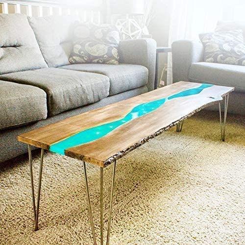 Customized Large EPOXY Table, Resin Dining Table for 2, 4, 6, 8 River Dining Table Top, Wood Epoxy Coffee Table Top, Living Room Table-Tuzech store