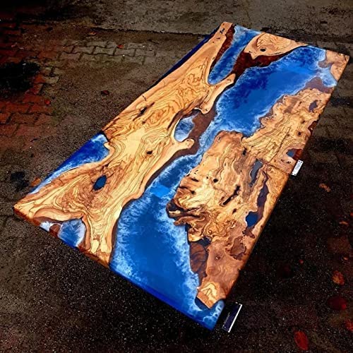 Epoxy Table Fully Customized Thick Resin River Table Top Indoor Outdoor Wooden Dining Table Top-Tuzech store