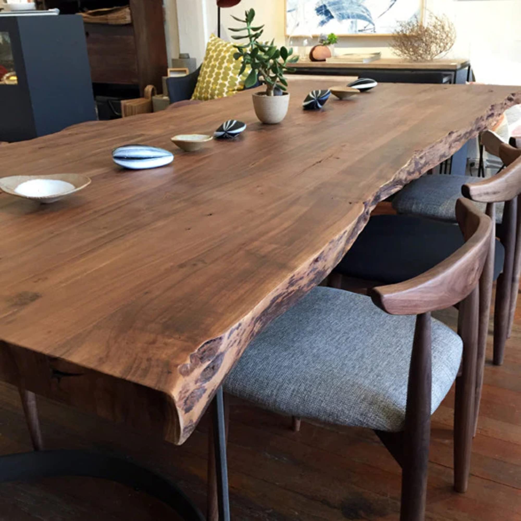 Natural Solid Wood Live Edge Table Top Fully Customized Best for Home/Living Room/Dining Room/Kitchen/Indoor and Outdoor Table.-Tuzech store