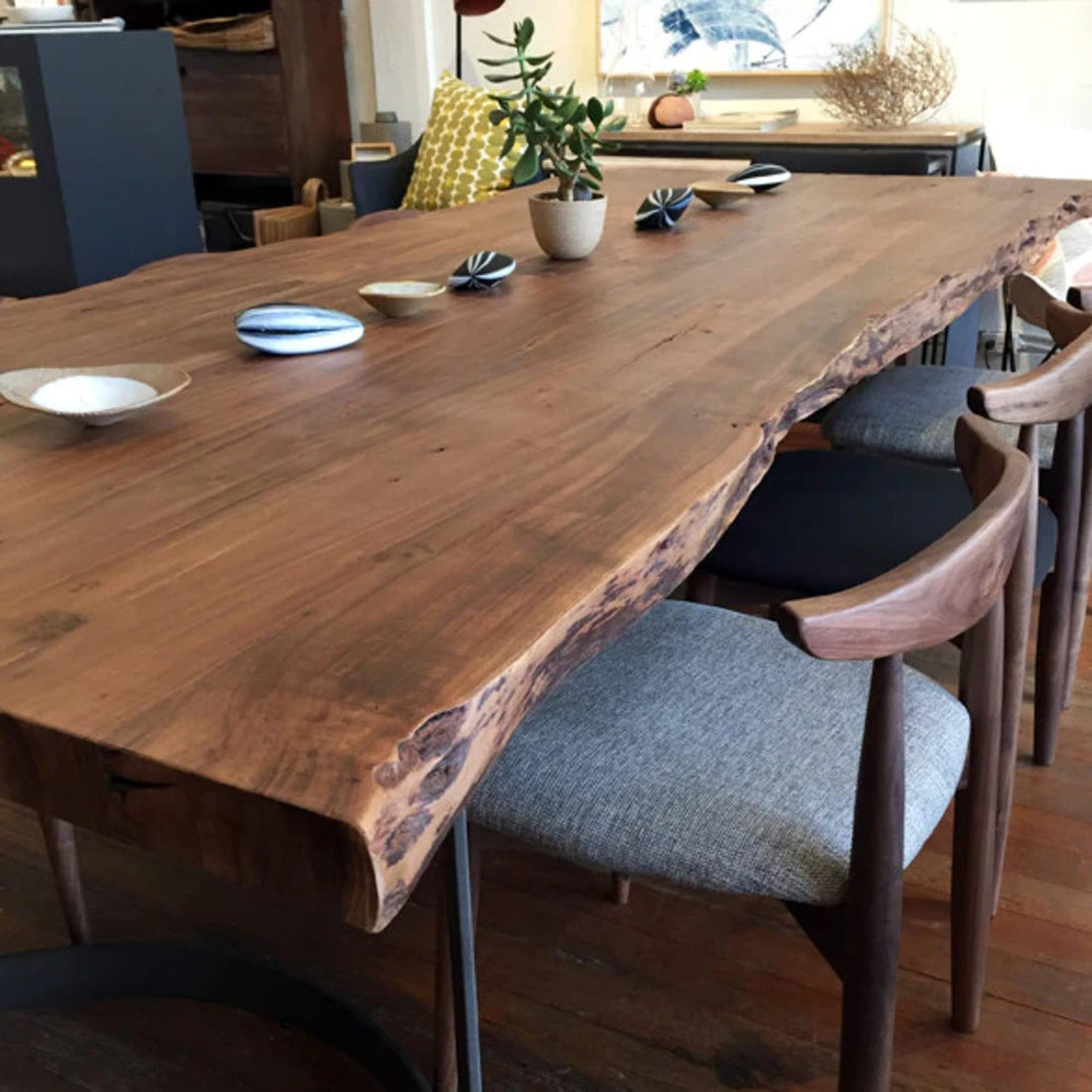 Natural Solid Wood Live Edge Table Top Fully Customized Best for Home/Living Room/Dining Room/Kitchen/Indoor and Outdoor Table.-Tuzech store