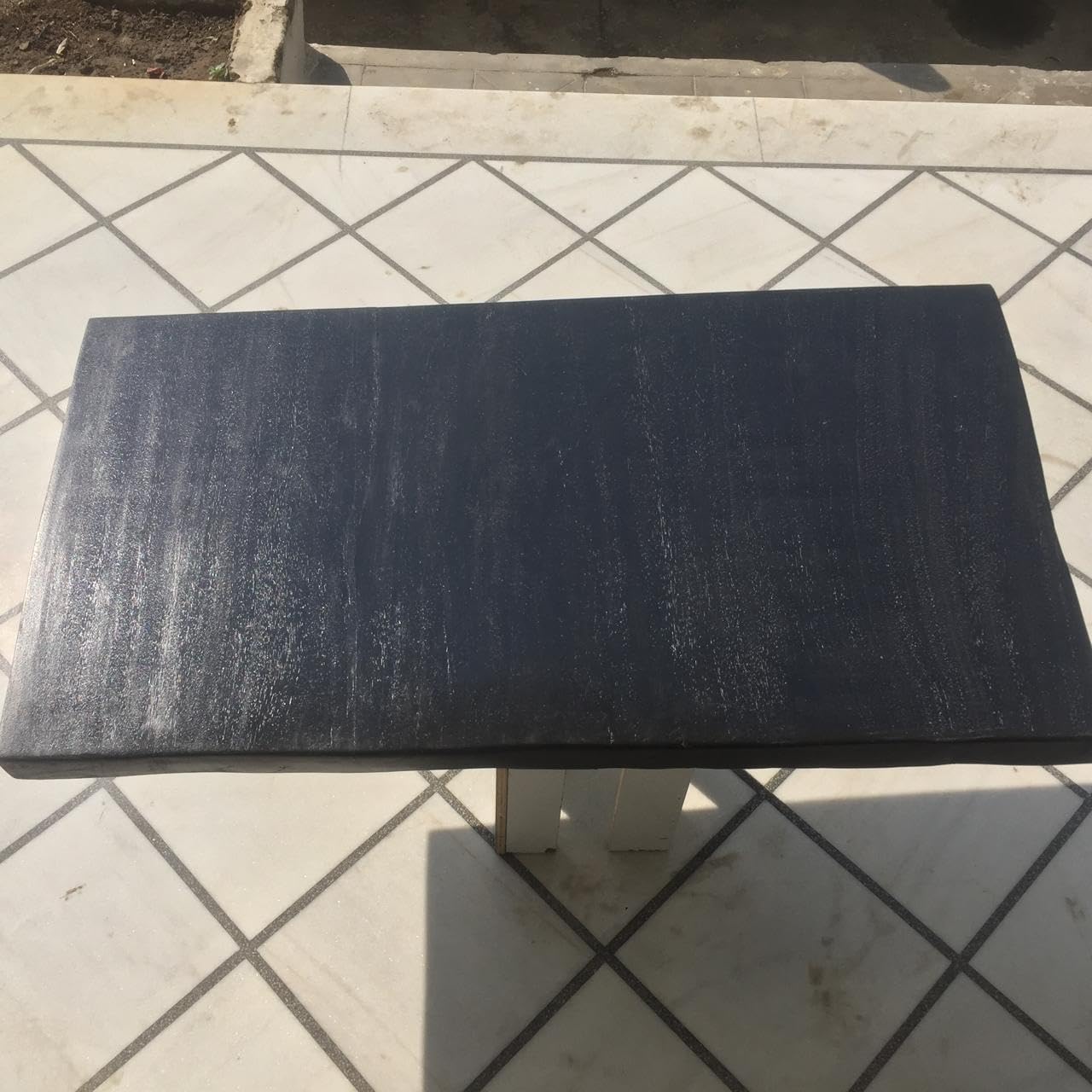 Exotic Black Natural Live Edge Dining Table Kitchen Table Conference Table Patio Table bar Counter Table Coffee Table Living Room Table Console Table End Table (37 x 21.5 Inches)