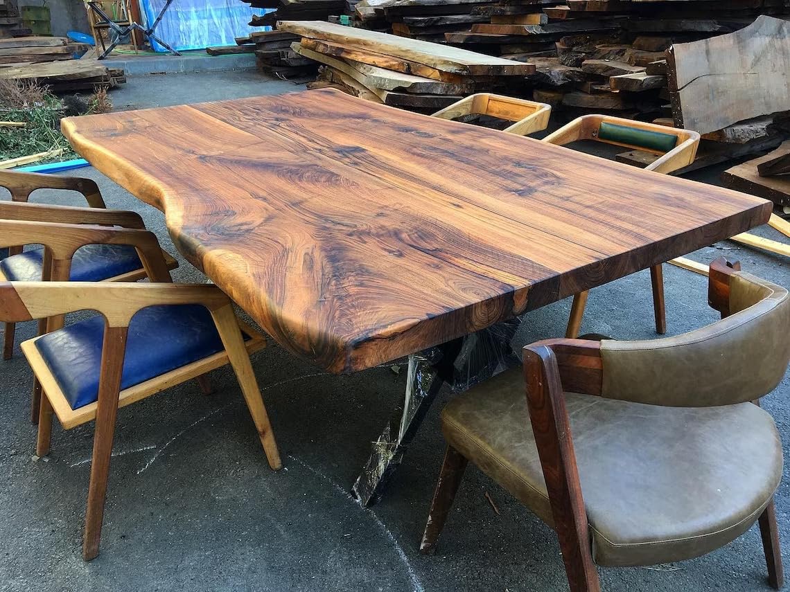 Exotic Live Edge Solid Wood Coffee Table Living Room Table Dining Table Console Table Patio Table Kitchen Table Centre Table Bar Counter Table Side Table