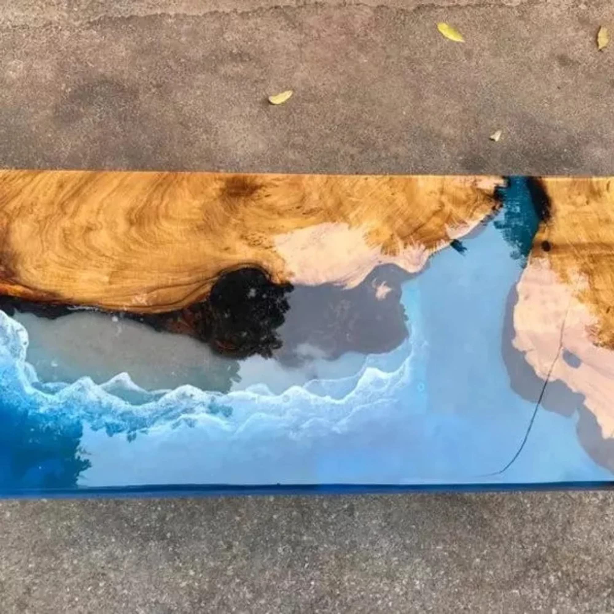 Customized Large EPOXY Table, Resin Dining Table for 2, 4, 6, 8 River Dining Table Top, Wood Epoxy Coffee Table Top, Living Room Table-Tuzech store